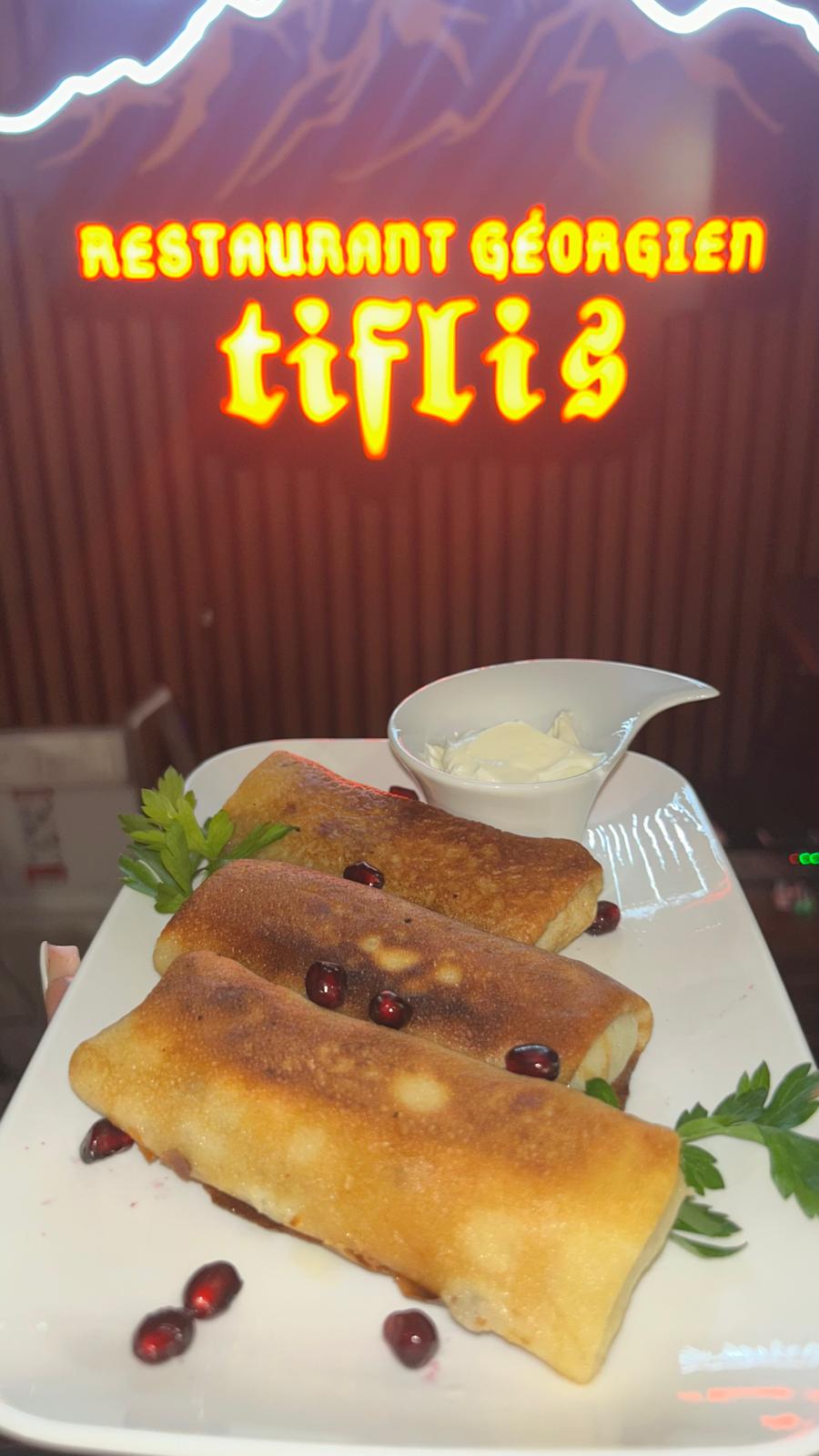 Crepes a la viande